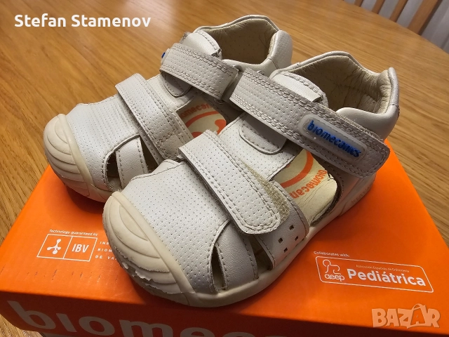 Детски сандалки за прохождане Biomecanics Sporco 23 номер, снимка 3 - Детски маратонки - 52860456