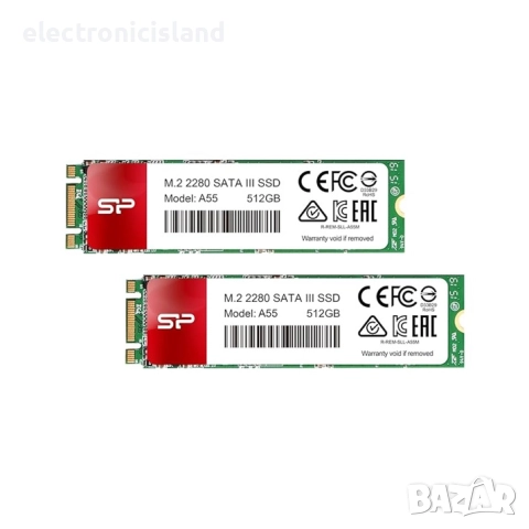 SSD диск Silicon Power A55, SATA III. 512GB, M.2 2280