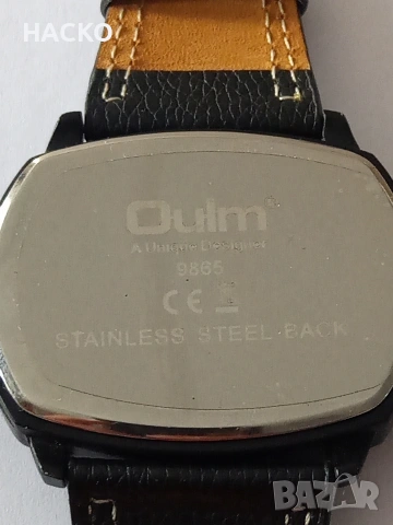 OULM Кварцов Часовник с Компас и Две Часови Зони , снимка 7 - Мъжки - 54345228
