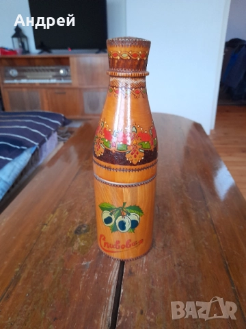 Стара дървена кутия за бутилка,шише Сливова, снимка 2 - Други ценни предмети - 52310682