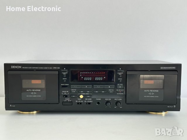 Двукасетен Дек  Denon DRW-580 / Отлично техническо състояниие , снимка 2 - Декове - 44193595