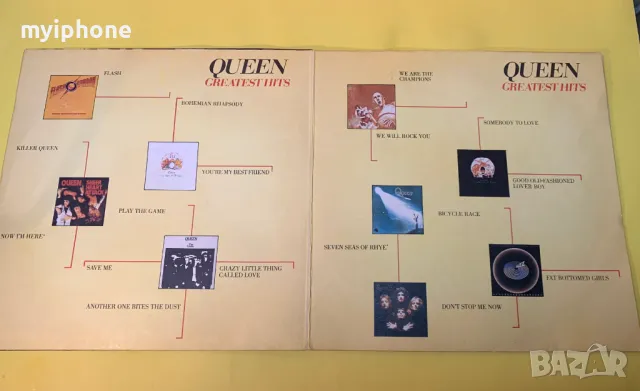 Грамофона плоча QUEEN Greatest hits 2 плочи, снимка 3 - Грамофонни плочи - 48435716