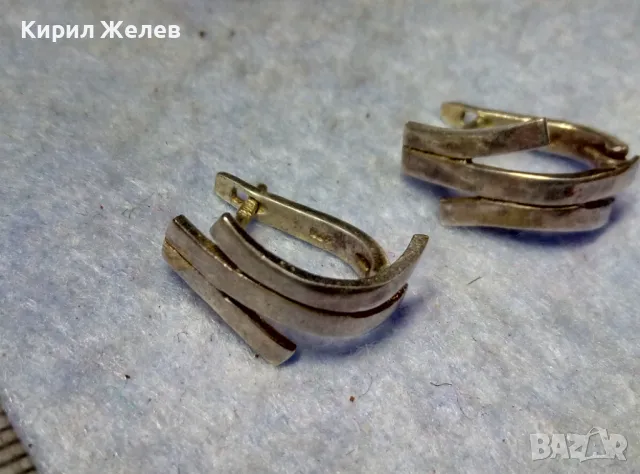 АРТИСТИЧЕН ФЕШЪН МОДЕЛ СРЕБЪРНИ ОБЕЦИ СРЕБРО 925 МАЙСТОРСКА РЪЧНА РАБОТА 48248, снимка 4 - Обеци - 49682876