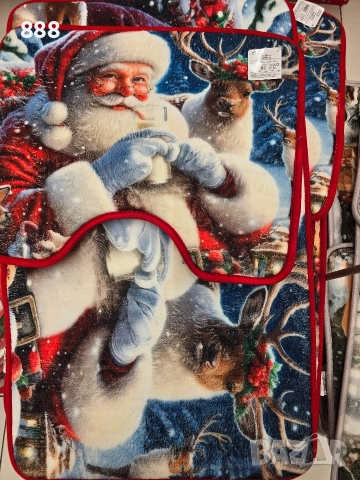 коледни килимчета за баня изтривалки , снимка 2 - Изтривалки - 52866687