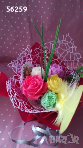 Букети от глицеринови цветя, снимка 7 - Други - 53193342