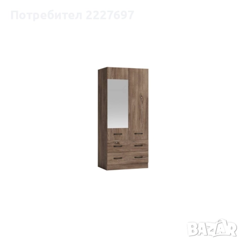 Двукрилен гардероб Аполо 10, снимка 9 - Гардероби - 52221744