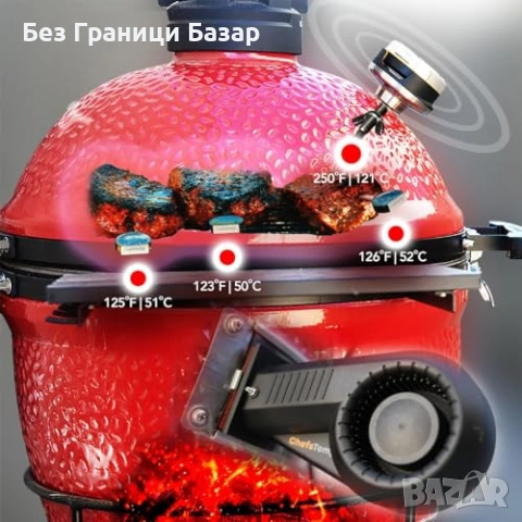 Нов смарт Умен термометър хъб за грил и пушилня с 4 сонди WiFi BT готвене скара, снимка 7 - Аксесоари за кухня - 54223026