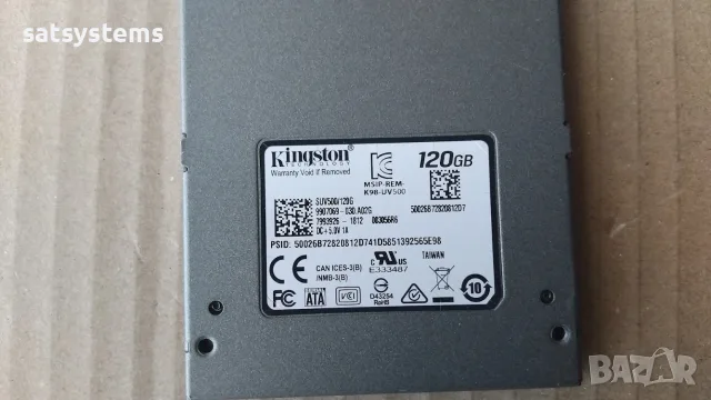 SSD Kingston SUV500/120G 120GB SATA 6.0Gb/s, снимка 4 - Твърди дискове - 56169348