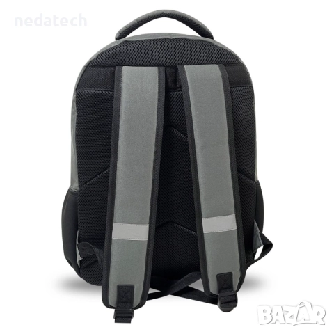 Ученическа раница Benetton,  Черен, 30x18x44см., снимка 2 - Ученически пособия, канцеларски материали - 51491160