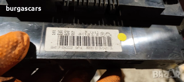 Панел климатроник 96 295 526 GV Peugeot 607 2.2HDI-133к.с., снимка 2 - Части - 54113024