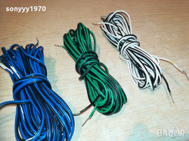 кабели за тонколони 6бр х 5 метра-внос швеция 1011201859, снимка 13 - Тонколони - 30743333