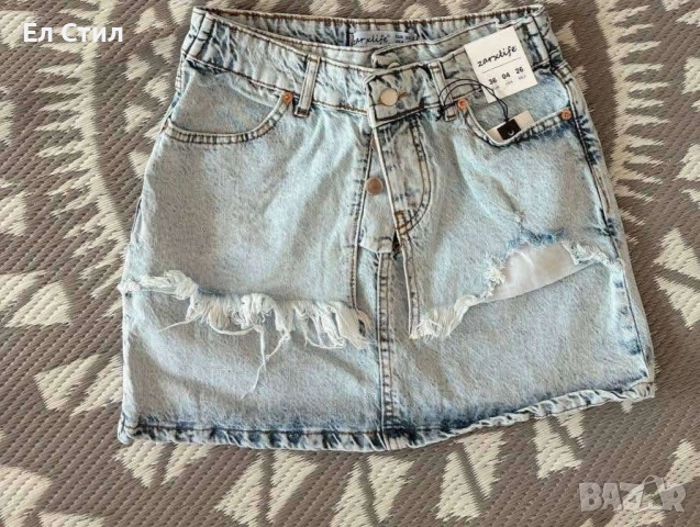 🌹Пола памучен деним,ХС,С,М,Л.23 евро, снимка 2 - Поли - 53972233