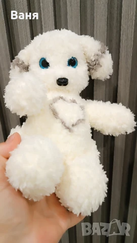 Ръчно плетено кученце, снимка 7 - Плюшени играчки - 50502592