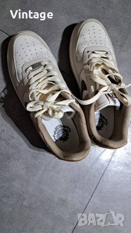 Nike Air Force 1 ’07 – Beige/Brown Suede Swoosh, кецове – Отлично състояние