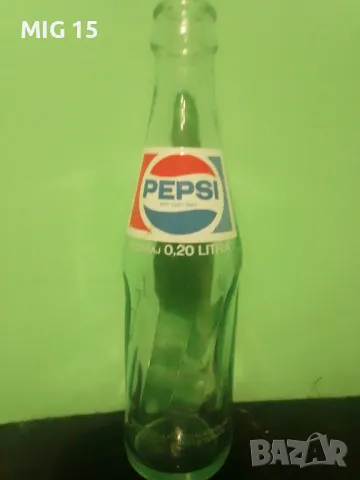 Стара стъклена бутилка Pepsi Cola, снимка 1