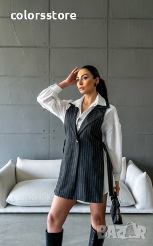 ДАМСКА РОКЛЯ ОТ ДВЕ ЧАСТИ BLACK