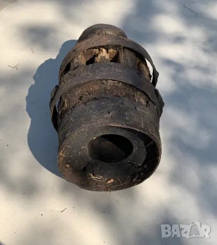  Стара Дървена Главина на Колело, снимка 4 - Антикварни и старинни предмети - 47352235