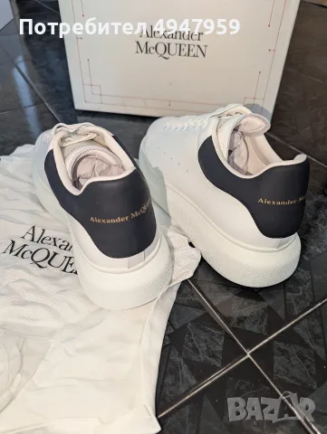 Alexander McQueen Oversized Sneakers No41! Снекърси Alexander McQueen Oversized от телешка кожа 490€, снимка 3 - Маратонки - 56057201