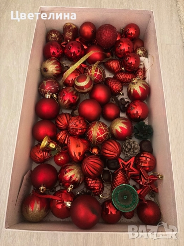 Сет коледни играчки 