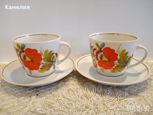 Руски порцелан , снимка 2 - Чаши - 42125103