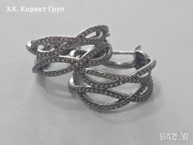 Сребърни обеци 925