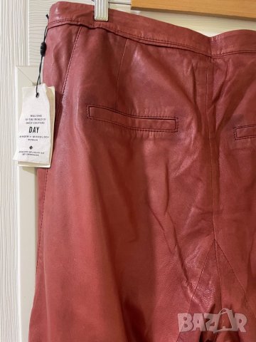 DAY BIRGER et MIKKELSEN уникален нов кожен панталон, ЕСТЕСТВЕНА кожа. 36 размер, снимка 4 - Панталони - 38610241
