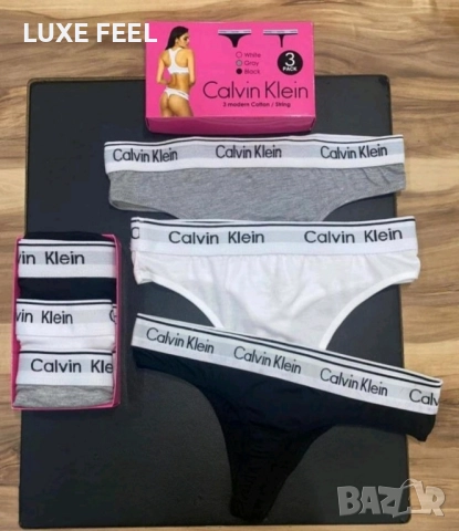 Дамско Бельо -3бр✨ Tommy Hilfiger Calvin Klein 