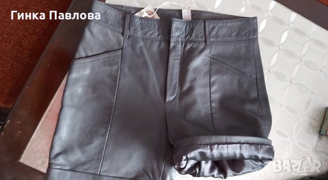Дамски ест.кожа къси панталони, снимка 5 - Къси панталони и бермуди - 31561643