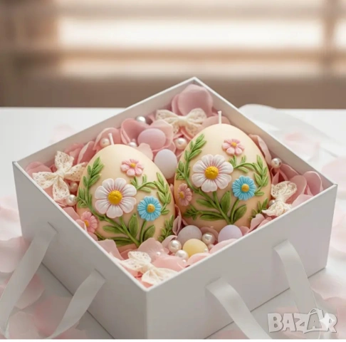 Молд яйце с цветя , снимка 4 - Форми - 53039914