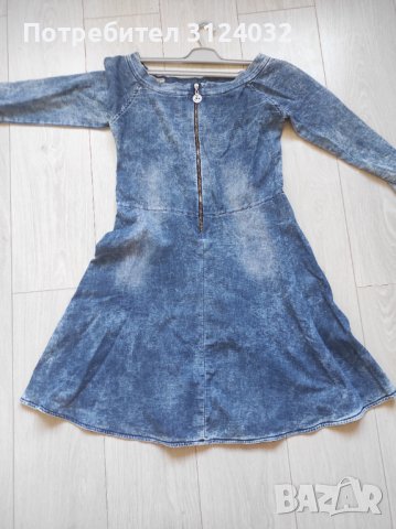 Продавам дънкова рокля с дълъг ръкав Lucy, снимка 2 - Рокли - 38064165