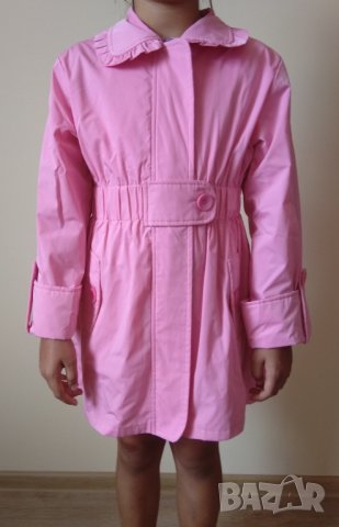 Детско розово дълго яке, снимка 3 - Детски якета и елеци - 27418047