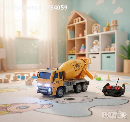 Радиоуправляем бетоновоз Truck Construction R/C, снимка 6 - Коли, камиони, мотори, писти - 52358297