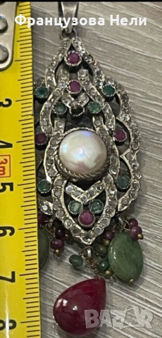 Старинен, сребърен медальон, снимка 3 - Антикварни и старинни предмети - 54169203