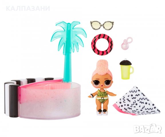 Кукла L.O.L. - 581642 - Комплект кукла с мебели, Hot Tube, снимка 2 - Кукли - 37290509