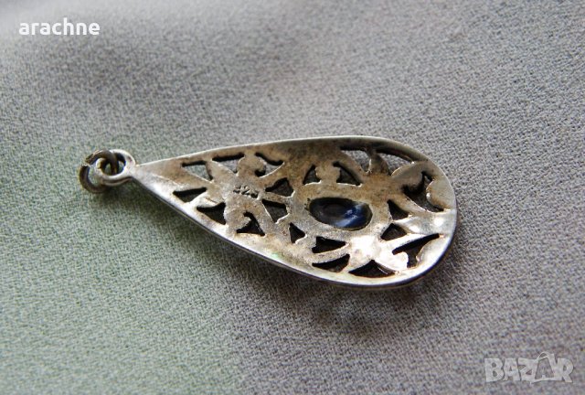 Старинен сребърен медальон, снимка 3 - Колиета, медальони, синджири - 40225291