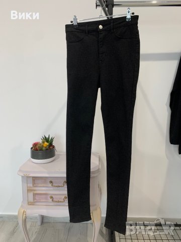 Черен панталон тип дънки размер 36(S), снимка 5 - Дънки - 44259762