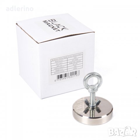 "Черен магнит" F200 Риболовен магнит, издържливост 200 кг, неодимов магнит