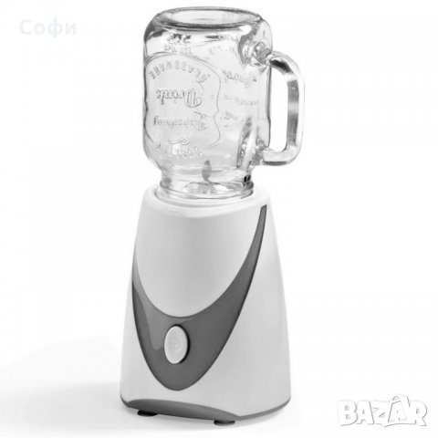 Смутимейкър StarQ, 250W, 2бр. стъклени чаши по 600мл, Бяло/Сив