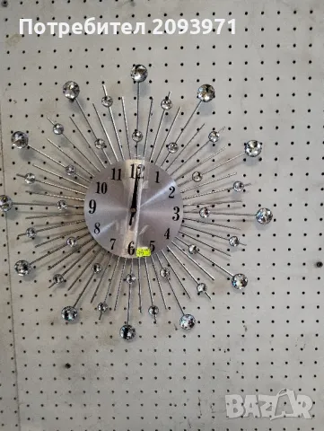 Модерен стенен часовник ,, звездно небе' с камъчета, снимка 1