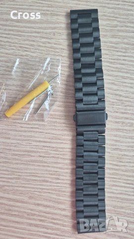 Нова метална верижка за часовник 22 мм, снимка 3 - Мъжки - 53129665