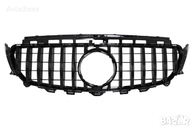 Централна решетка за Mercedes E-Class W213 S213 C238 A238 (2016-2019) GT-R Panamericana Дизайн Черна, снимка 2 - Аксесоари и консумативи - 44715488