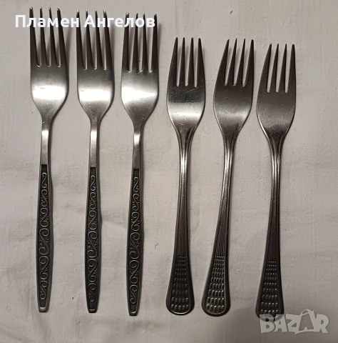 Вилици 6 броя - лот от два вида. 