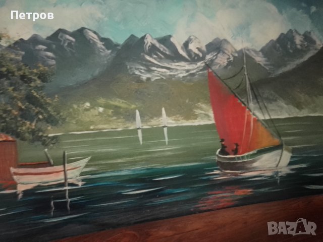 картина масло на дърво 115/50 см, снимка 5 - Картини - 44388337