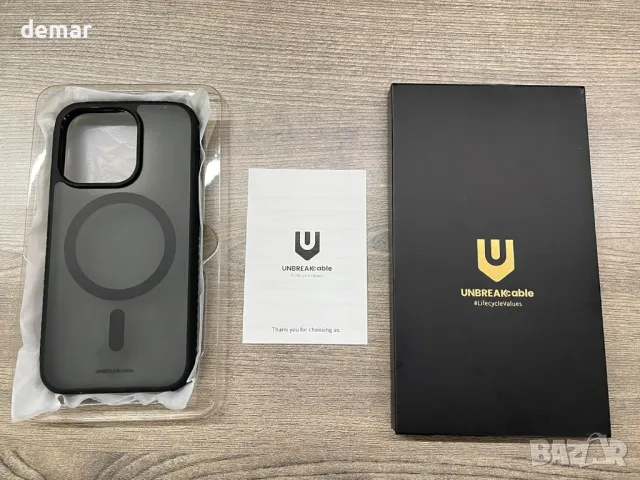 UNBREAKcable Магнитен калъф за iPhone 15 Pro Max 6.7", Съвместим с MagSafe, черен, снимка 10 - Калъфи, кейсове - 49902906
