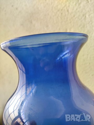 Продавам синя ваза , снимка 6 - Вази - 36888660