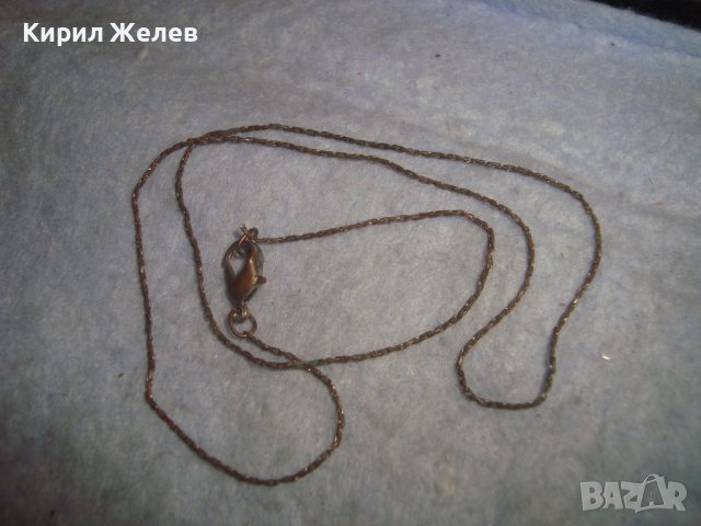 СТАРА НЕЖНА ФИНА МЕДНА ПОСРЕБРЕНА ВЕРИЖКА КОЛИЕ 27598, снимка 5 - Колиета, медальони, синджири - 37715809