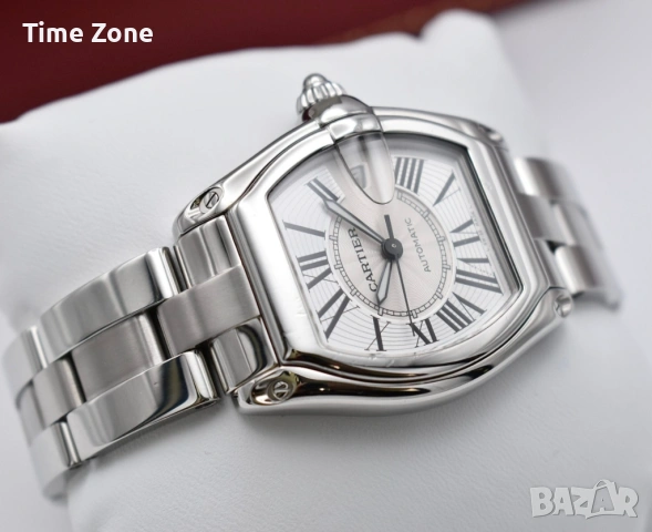 Cartier Roadster 44 x 37mm Steel White Dial Мъжки / Унисекс, снимка 6 - Дамски - 48183154