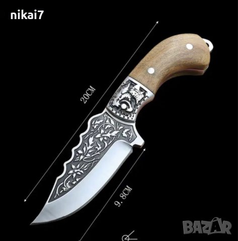 ловен нож за дране на животни тактически военен подходящ за ловец, снимка 7 - Ножове - 42117934