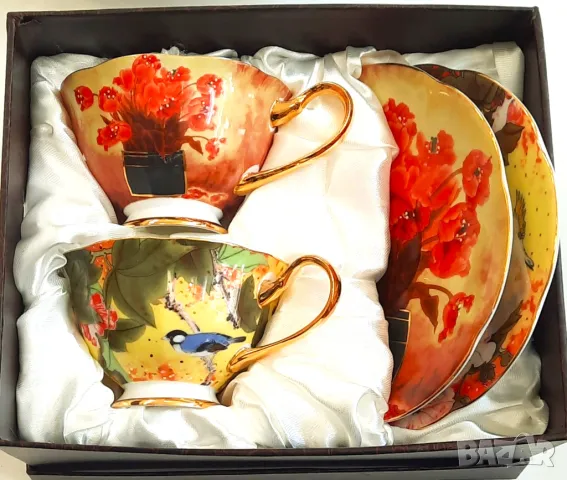  Сервизи за хранене, кафе и чай от Фин и Костен порцелан, снимка 11 - Сервизи - 47991241