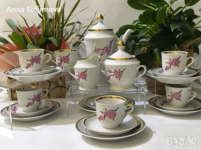 Руски порцелан сервиз за кафе 